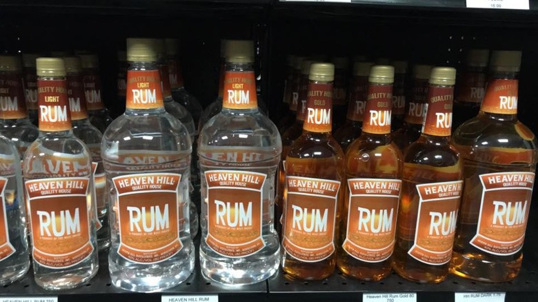 bottles of heaven hill rum