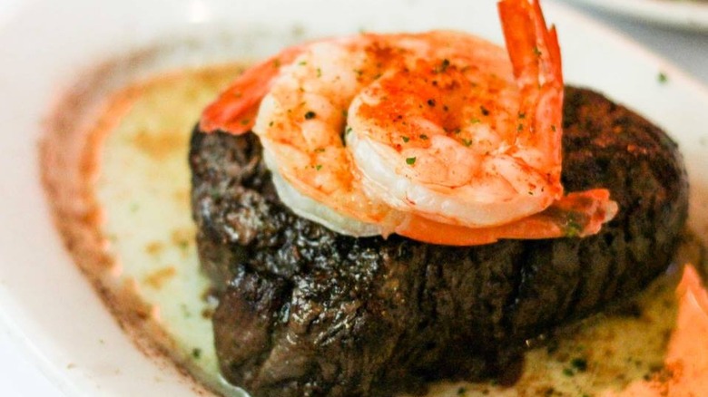 Petite Filet and Shrimp from ruth's chris