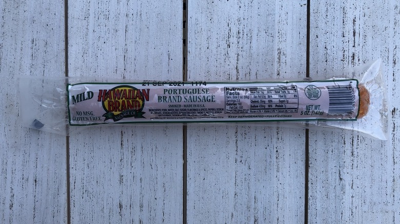 Hawaiian Brand Portuguese Sausage