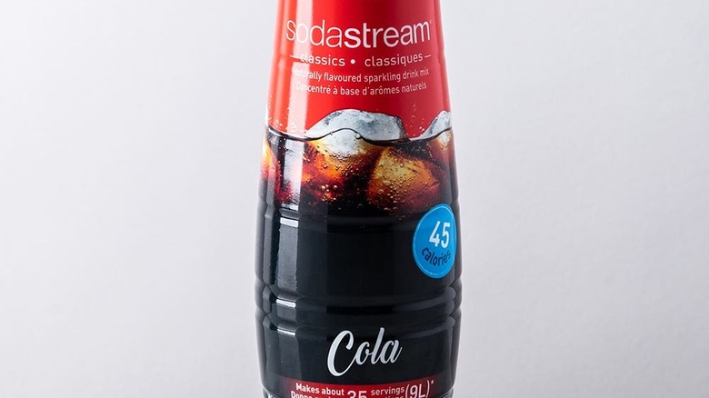 A Bottle Of SodaStream Cola Mix