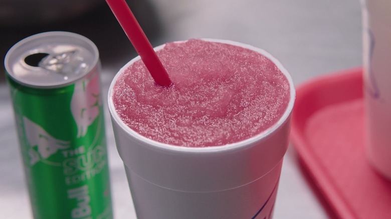 Red Bull Dragon Fruit slush