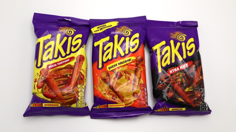 various flavors of Takis