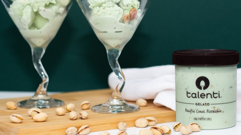 Pacific Coast Pistachio Gelato in parfait glasses