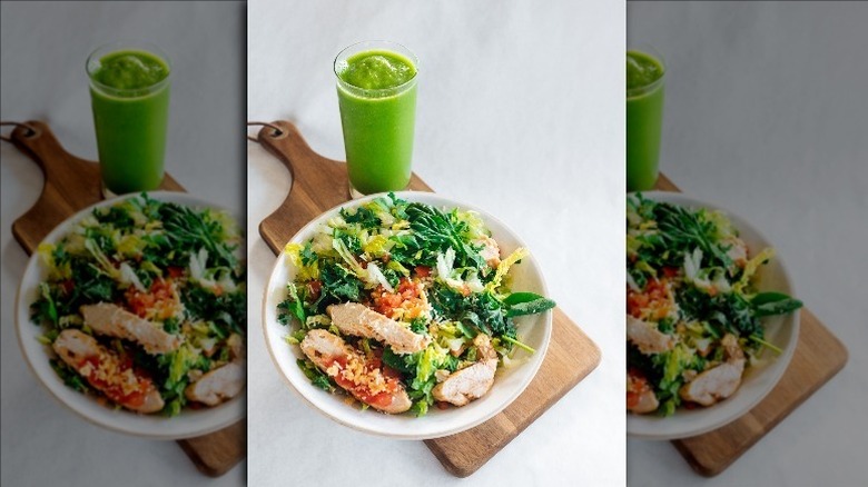 supergreen caesar chicken bowl