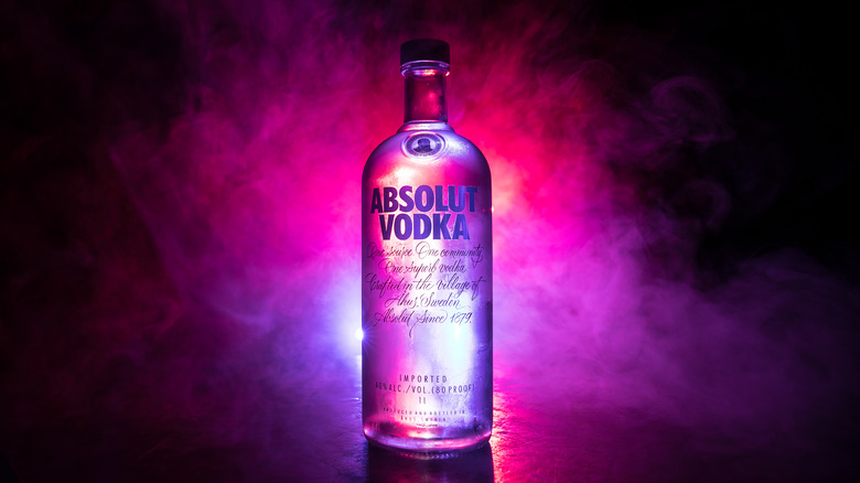 Absolut vodka bottle