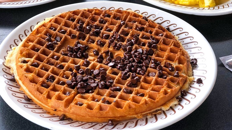 Chocolate chip waffle