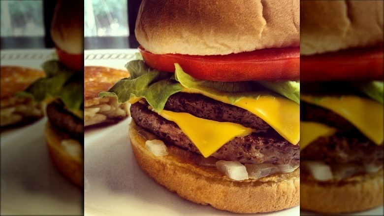 Quarter-pound angus hamburger