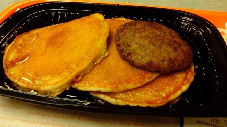 Whataburger Pancake Platter on display