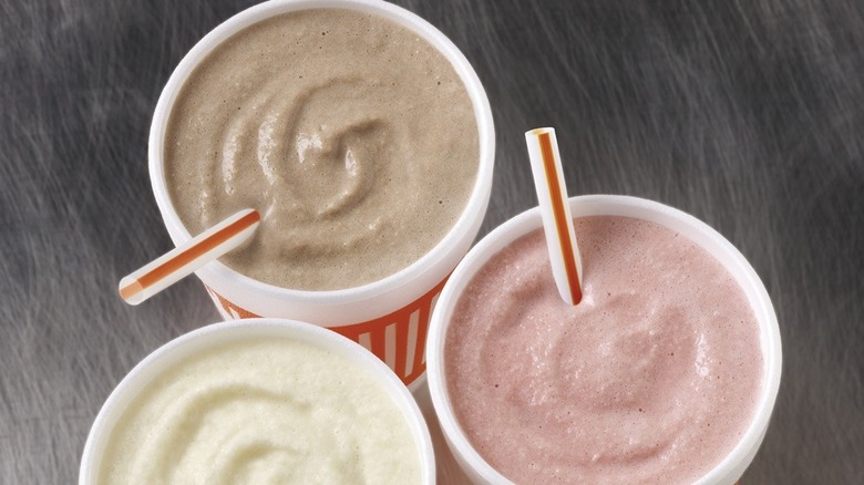 Whataburger shakes on display