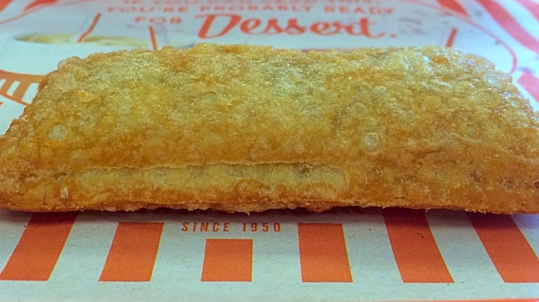 Whataburger apple pie on display