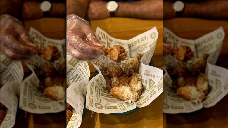 Garlic Parmesan wings