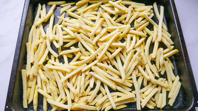 French Fries on tray 