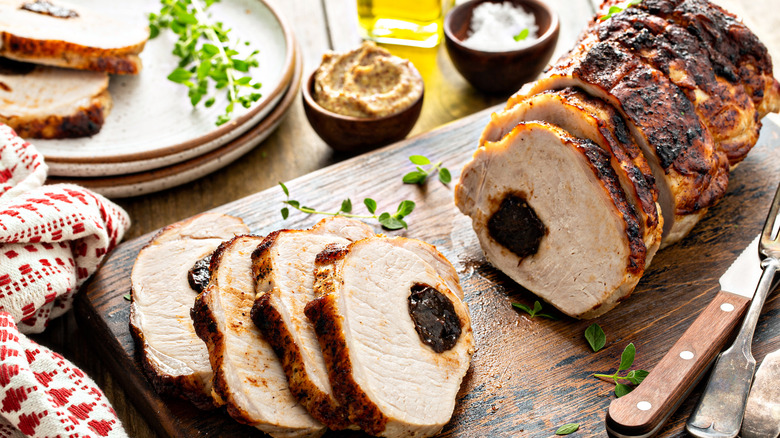 pork loin roast stuffed with prunes