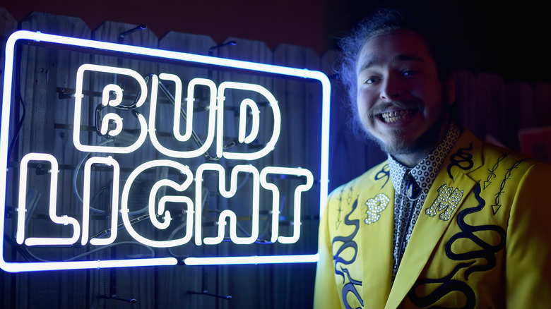 Post Malone Bud Light sign