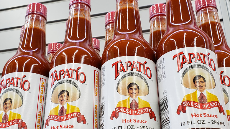 Tapatío hot sauce bottles