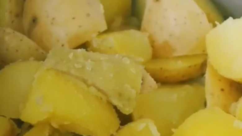 fluffy parboiled potatoes tiktok recipe