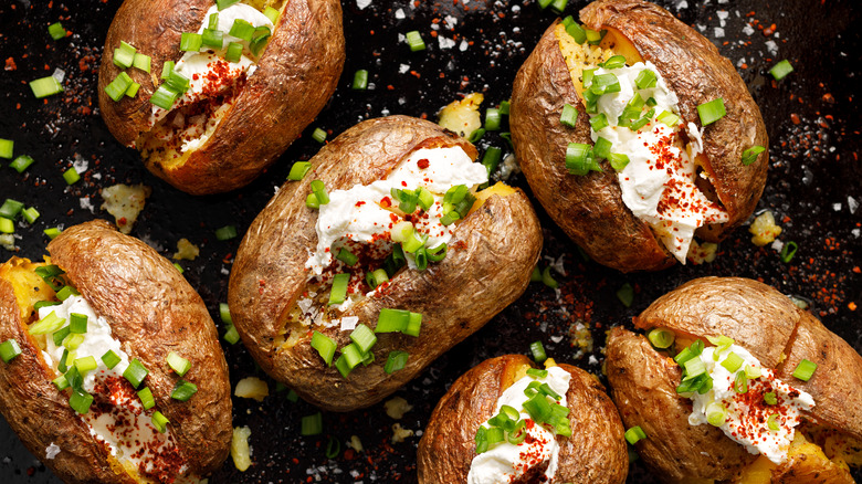 baked potatoes with fillings