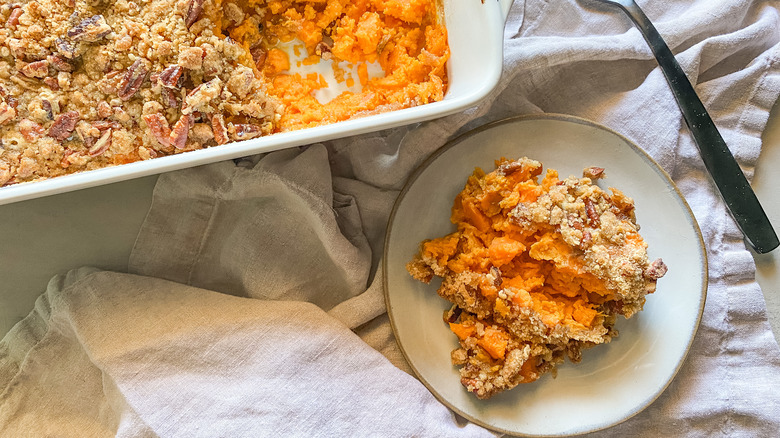 sweet potato on plate 