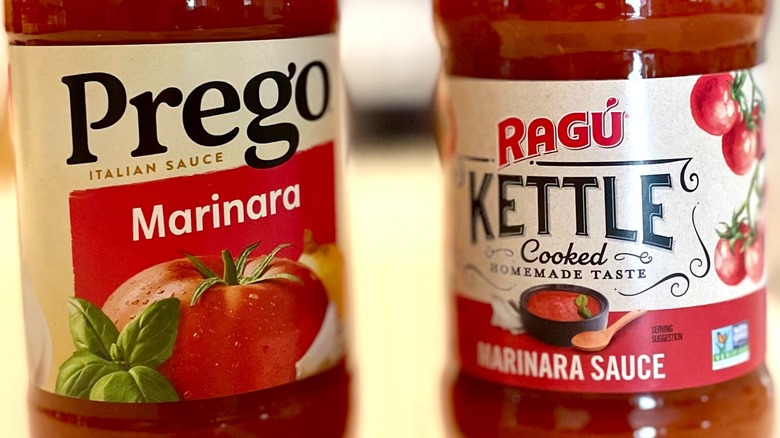 prego marinara and ragu marinara