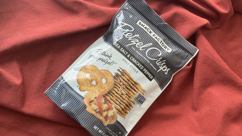 Sea Salt Cracked Pepper Pretzel Crisps