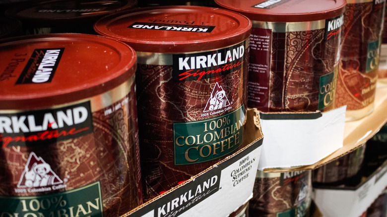 kirkland coffee on costco shelf