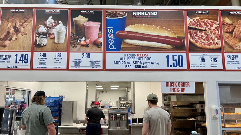 customers at Costco food court