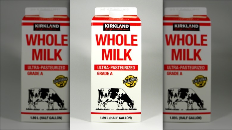 costco kirkland milk half gallon