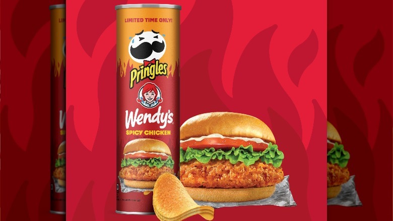 Pringles Wendy's spicy chicken collaboration  