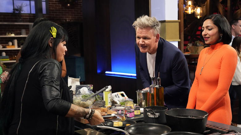 Gordon Ramsay and Priya Krishna Judging