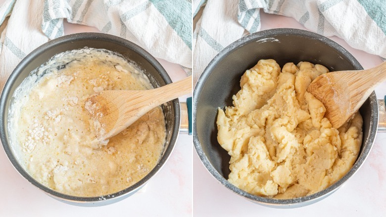 making choux dough