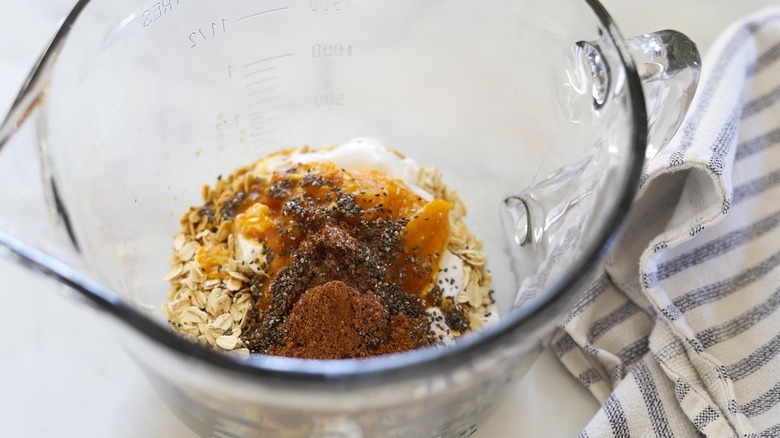 ingredients in glass bowl