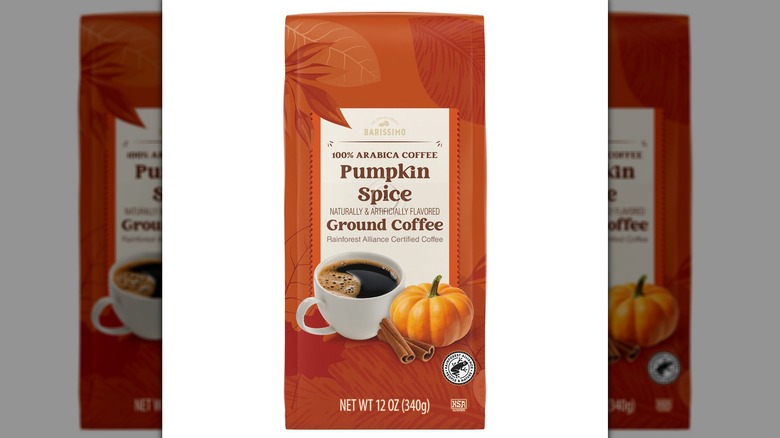 bag of pumpkin spice coffee