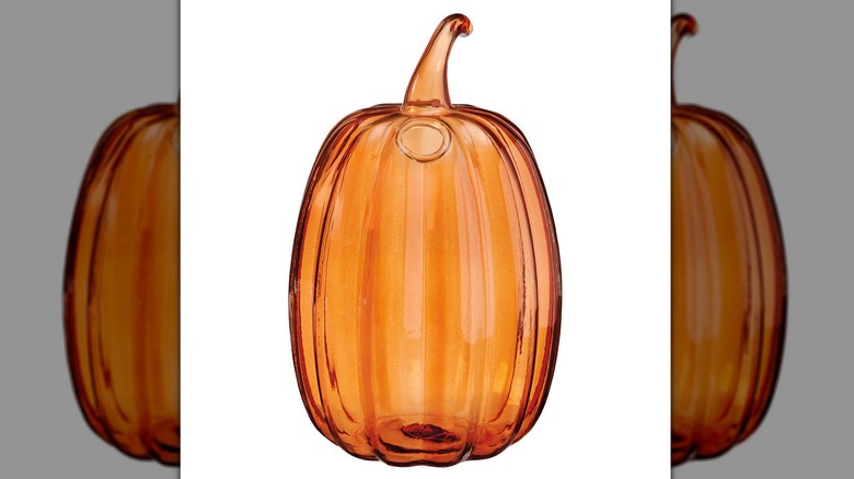 glass pumpkin vase