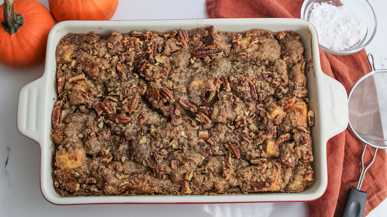 french toast with streusel topping