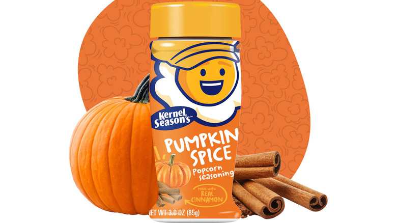 Kernel Season's pumpkin spice popcorn seasoning