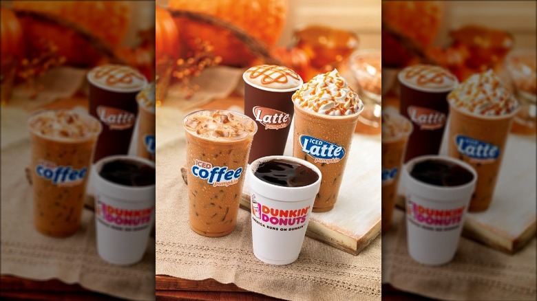 Dunkin' pumpkin drinks