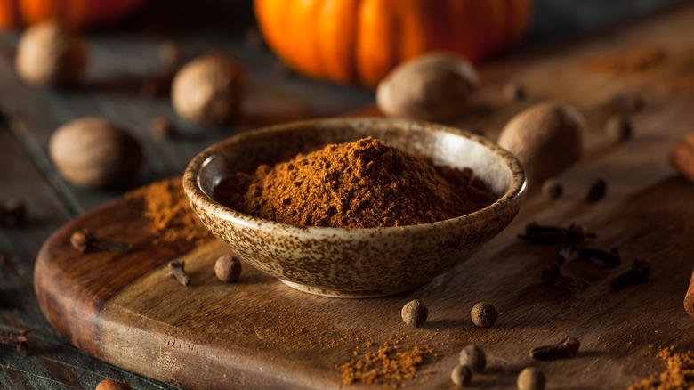 bowl holding pumpkin spices