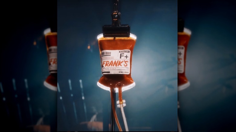 Frank's RedHot in blood bag 