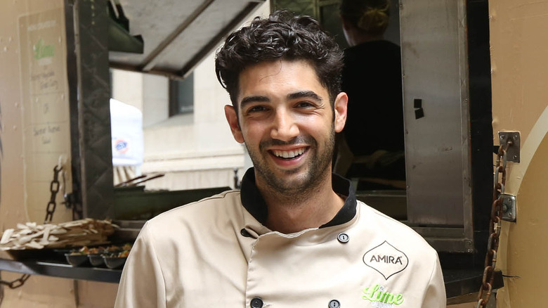 Daniel Shemtob at a food truck 