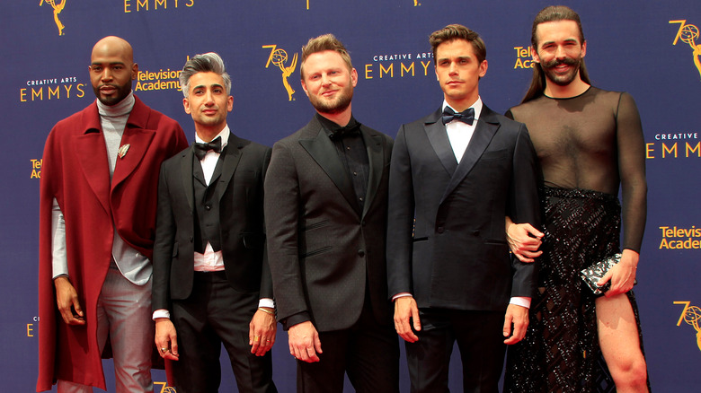 Queer Eye cast posing at awards