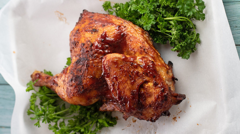 BBQ half chicken recipe