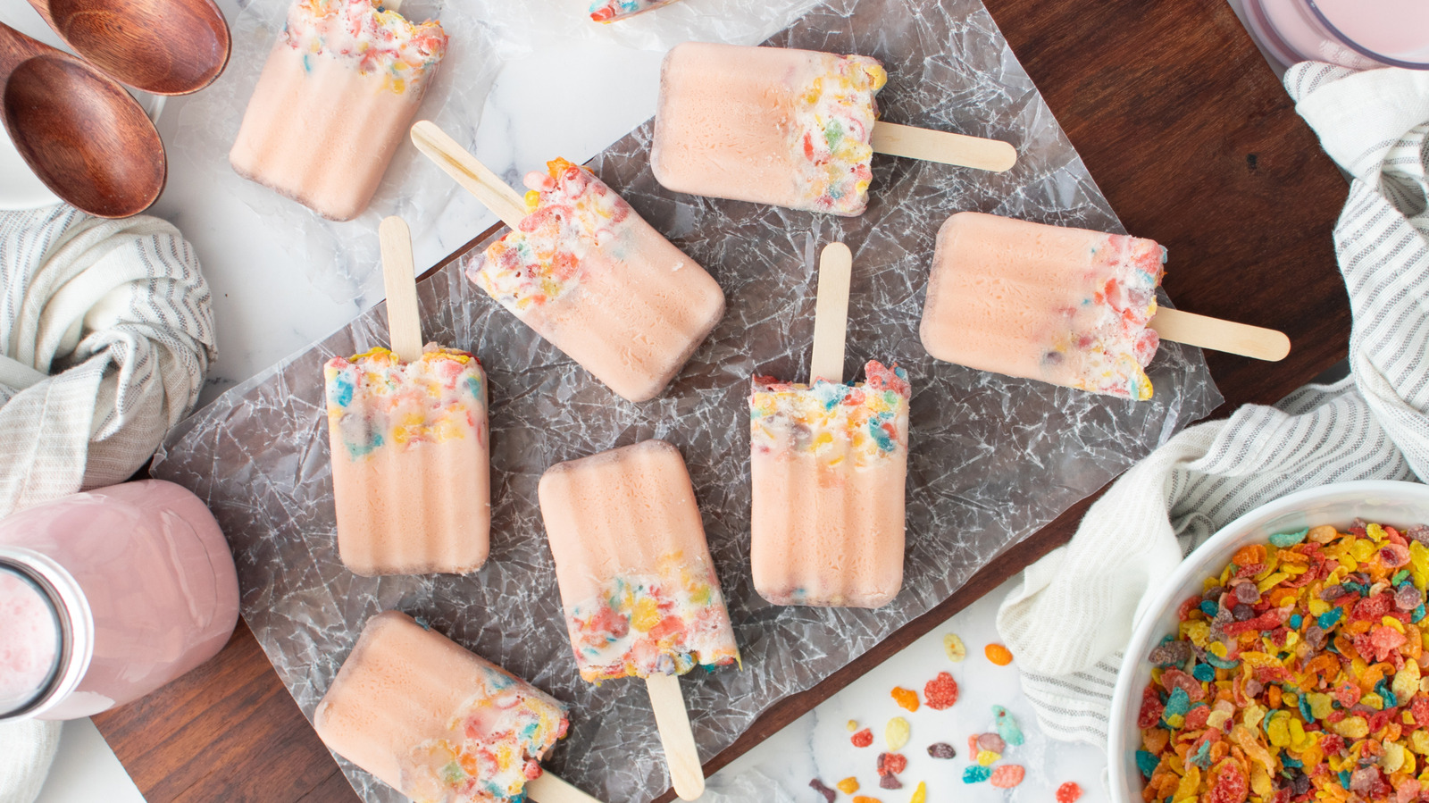 Quick And Easy Fruity Cereal Popsicles Recipe