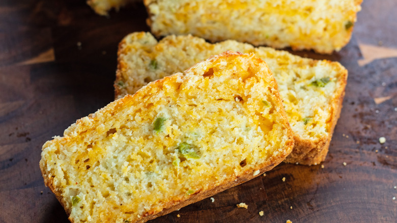 jalapeno bread on tray 