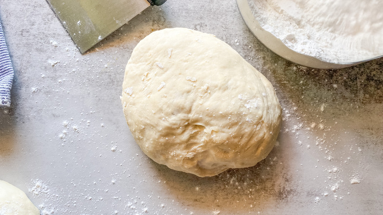 dough on counter 