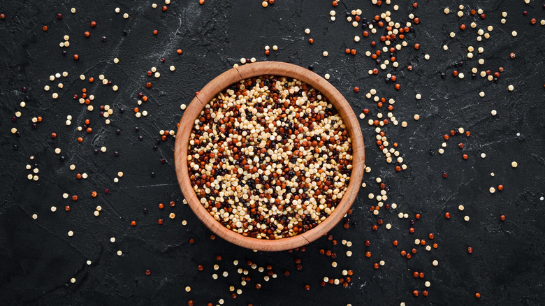 red and white quinoa