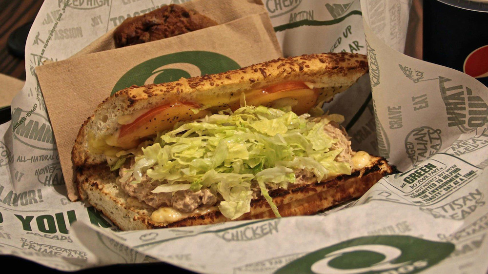 Quiznos Tuna Melt sandwich