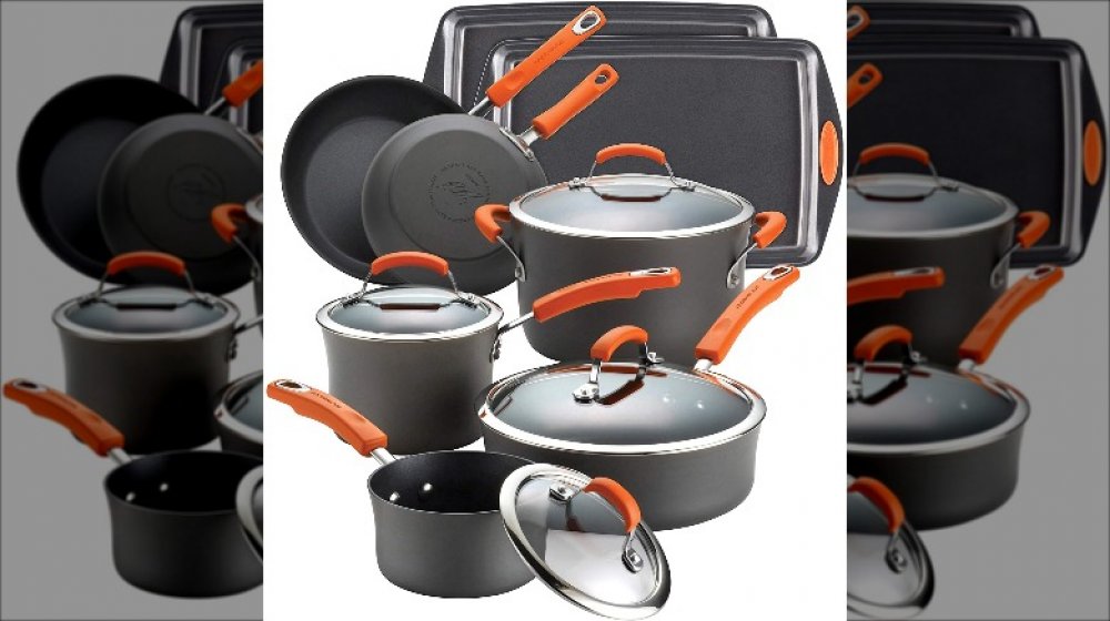 Rachael Ray Hard-Anodized 12-Piece Cookware Set with Bakeware 