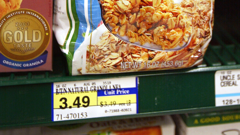 Unit price for granola