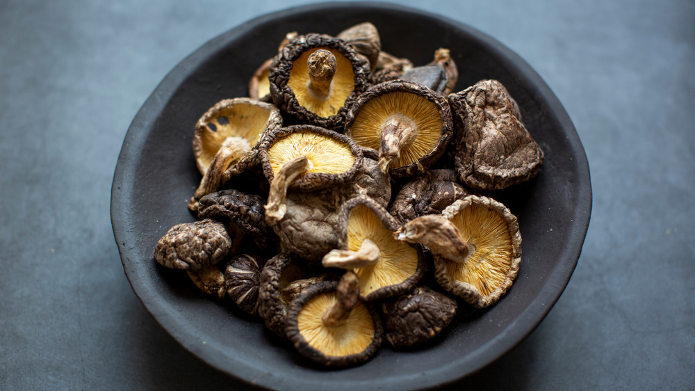 Dried shiitake mushrooms