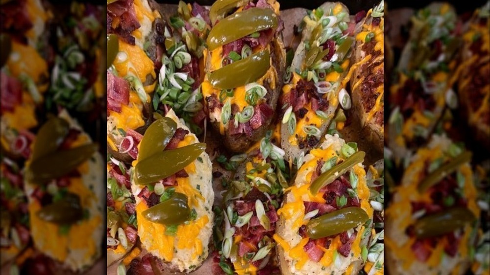 Rachael Ray's stuffed potato skins